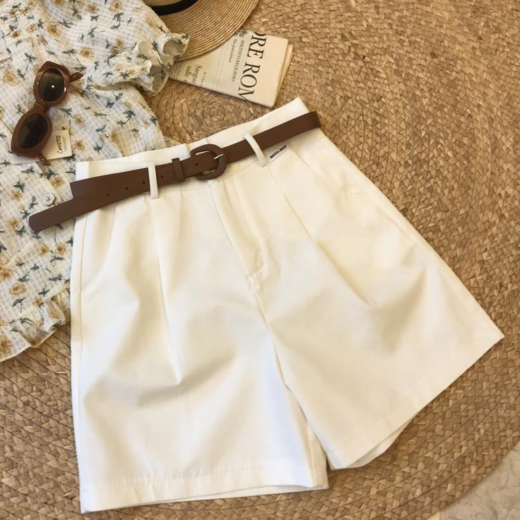 Women's High-Waist Zipper Cargo Shorts – Casual Outdoor Shorts