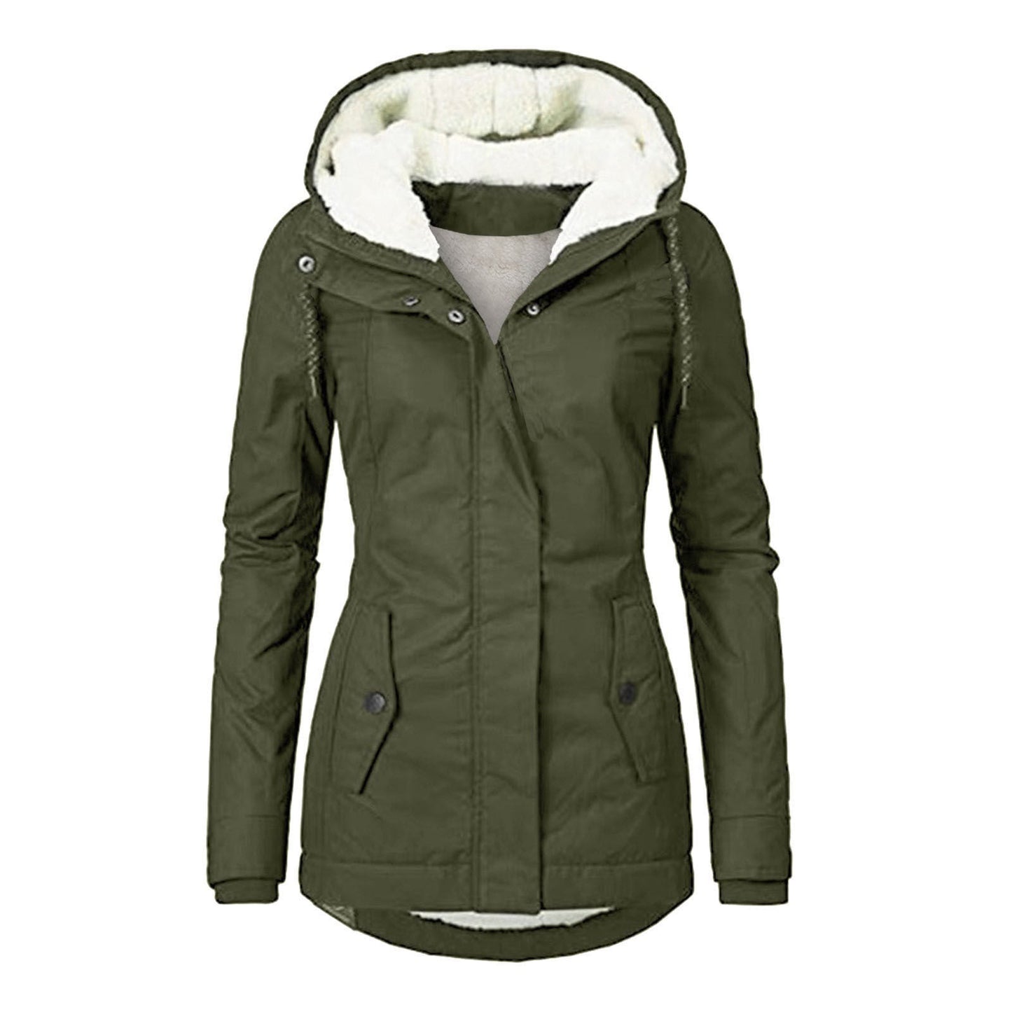 Women's Hooded Fleece Jacket – Warm Casual Outdoor Jacket