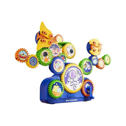 Children's Electric Building Blocks Variable Gear Rotating Assembly Puzzle Toy