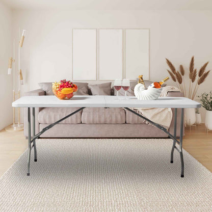6ft Portable Folding Table – Lightweight Indoor & Outdoor Table