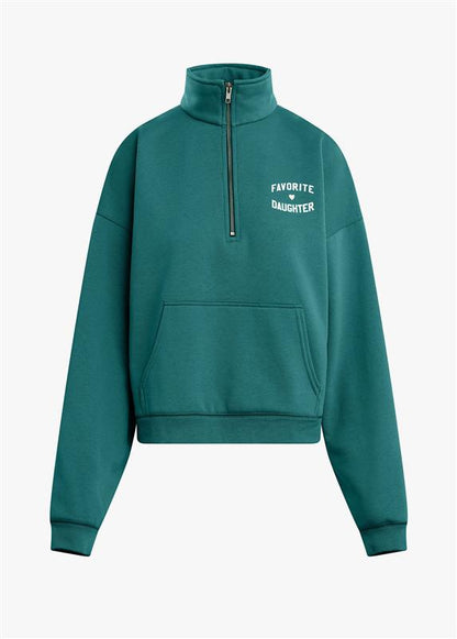 THE FAVORITE DAUGHTER HALF ZIP SWEATSHIRT