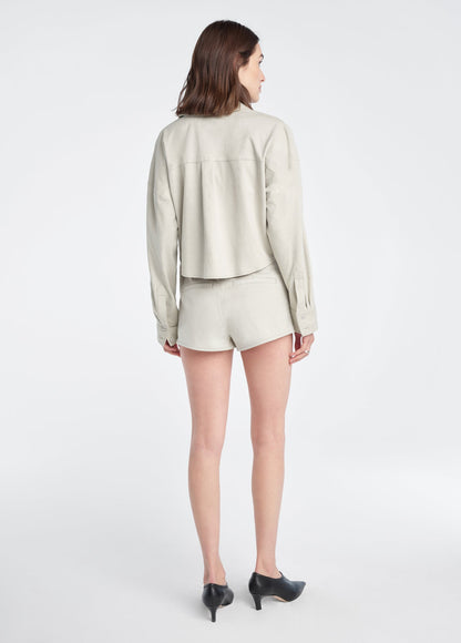 THE VEGAN SUEDE SHORT SHORTS