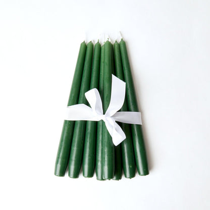 Forest Green Candles (Set of 8)