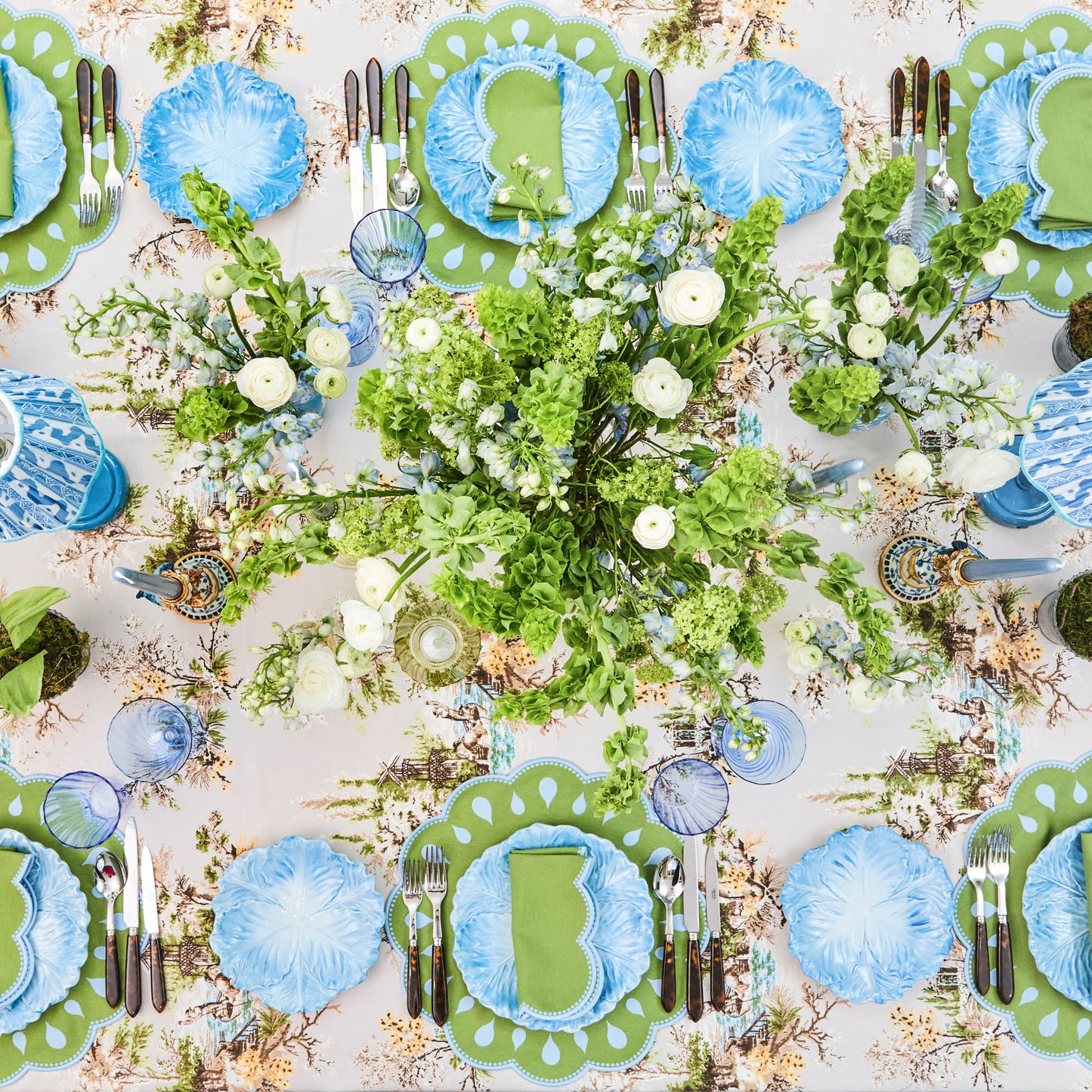 Blue Serena Cabbage Starter Plate
