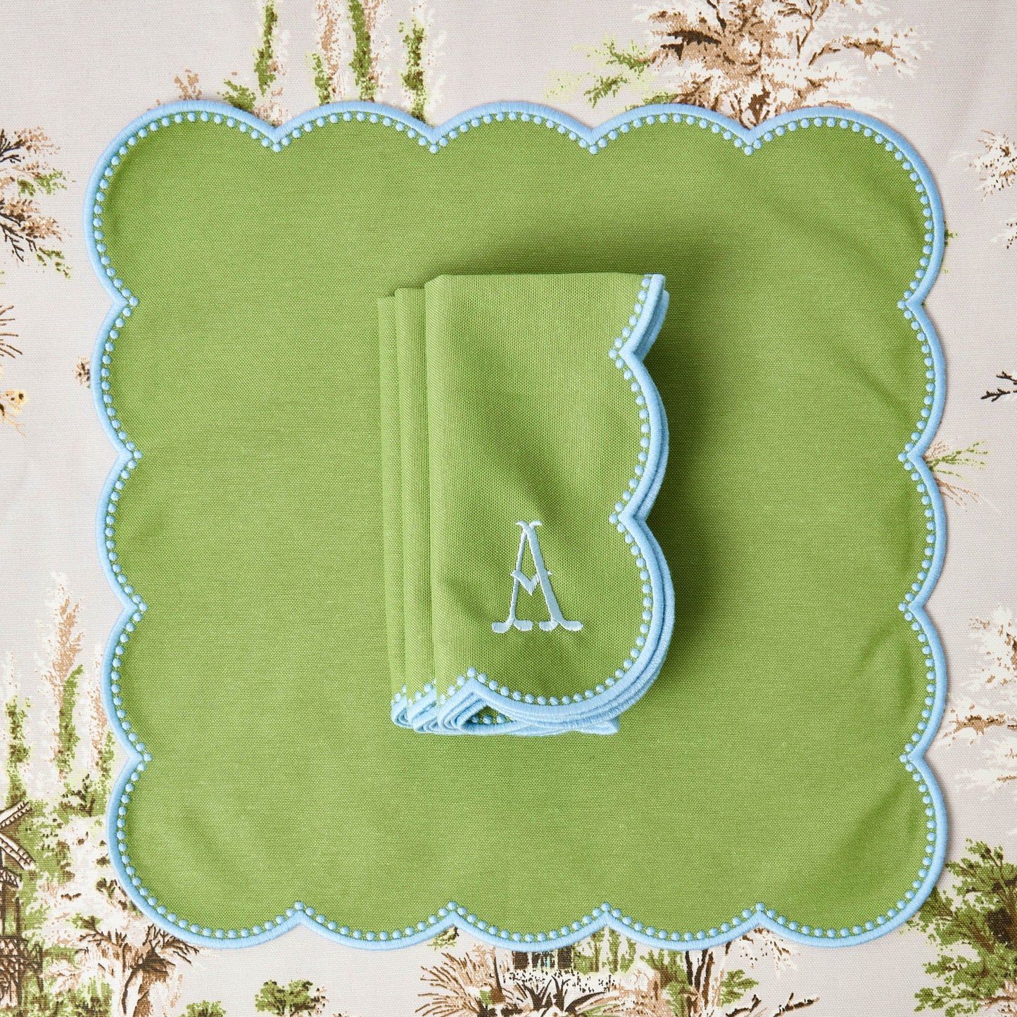 Green & Blue Bettina Napkins (Set of 4)
