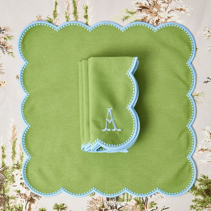 Green & Blue Bettina Napkins (Set of 4)