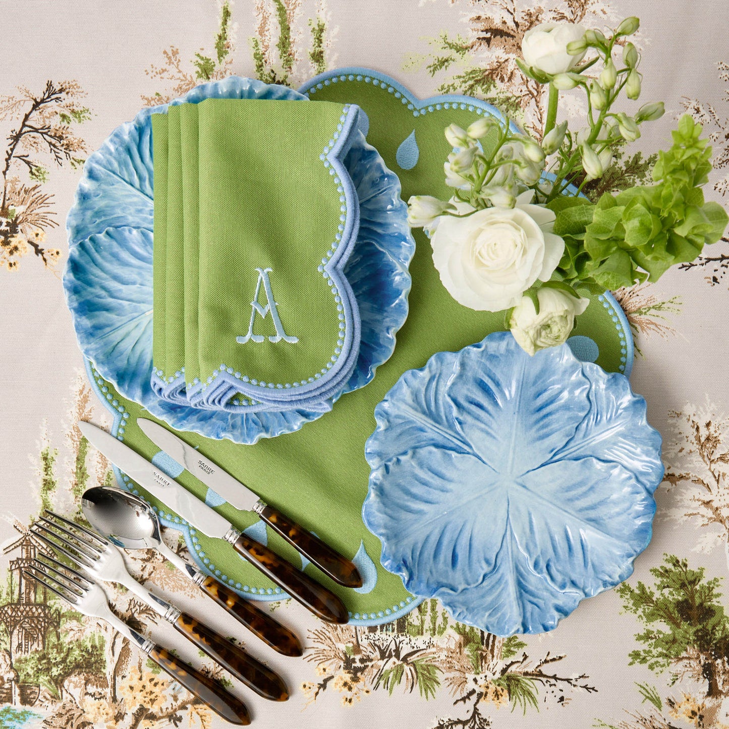 Blue Serena Cabbage Starter Plate
