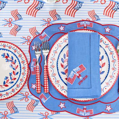Blue & Red Josephine Starter Plate