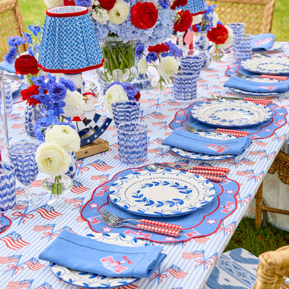 Elizabeth Blue Garland Dinner Plates (Set of 4)