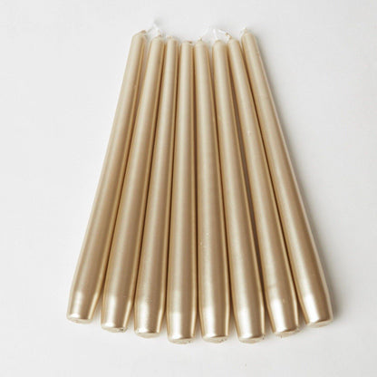 Champagne Gold Candles (Set of 8)