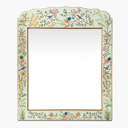 Green Large Chinoiserie Mirror