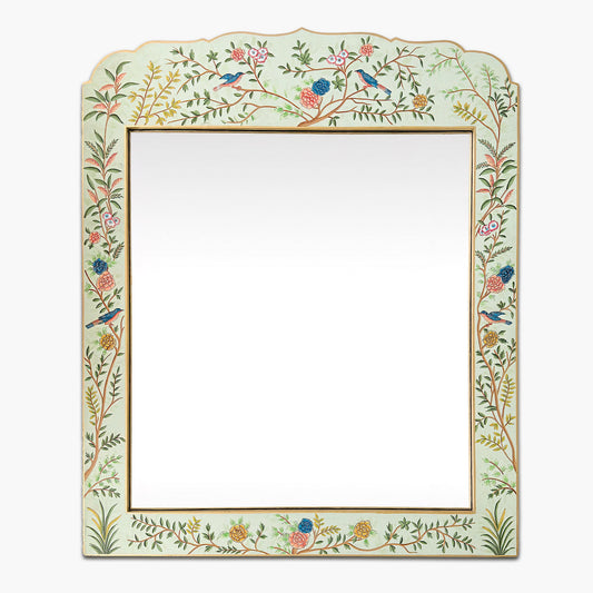 Green Large Chinoiserie Mirror