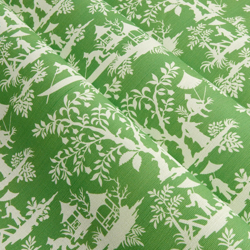 Green Pagoda Garden Fabric
