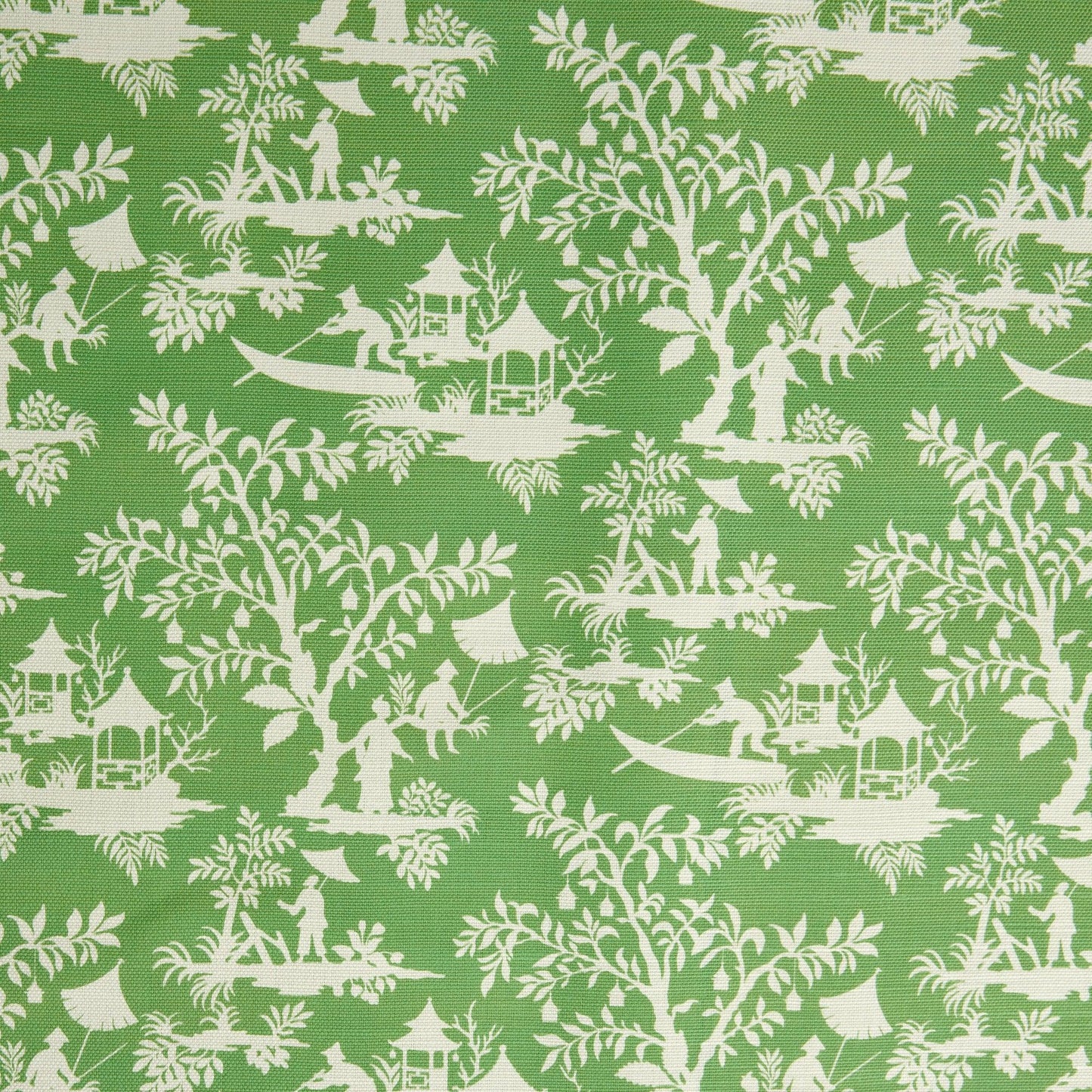 Green Pagoda Garden Fabric