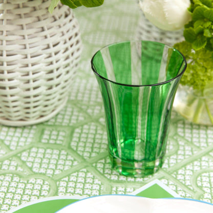 Green Positano Glasses (Set of 4)