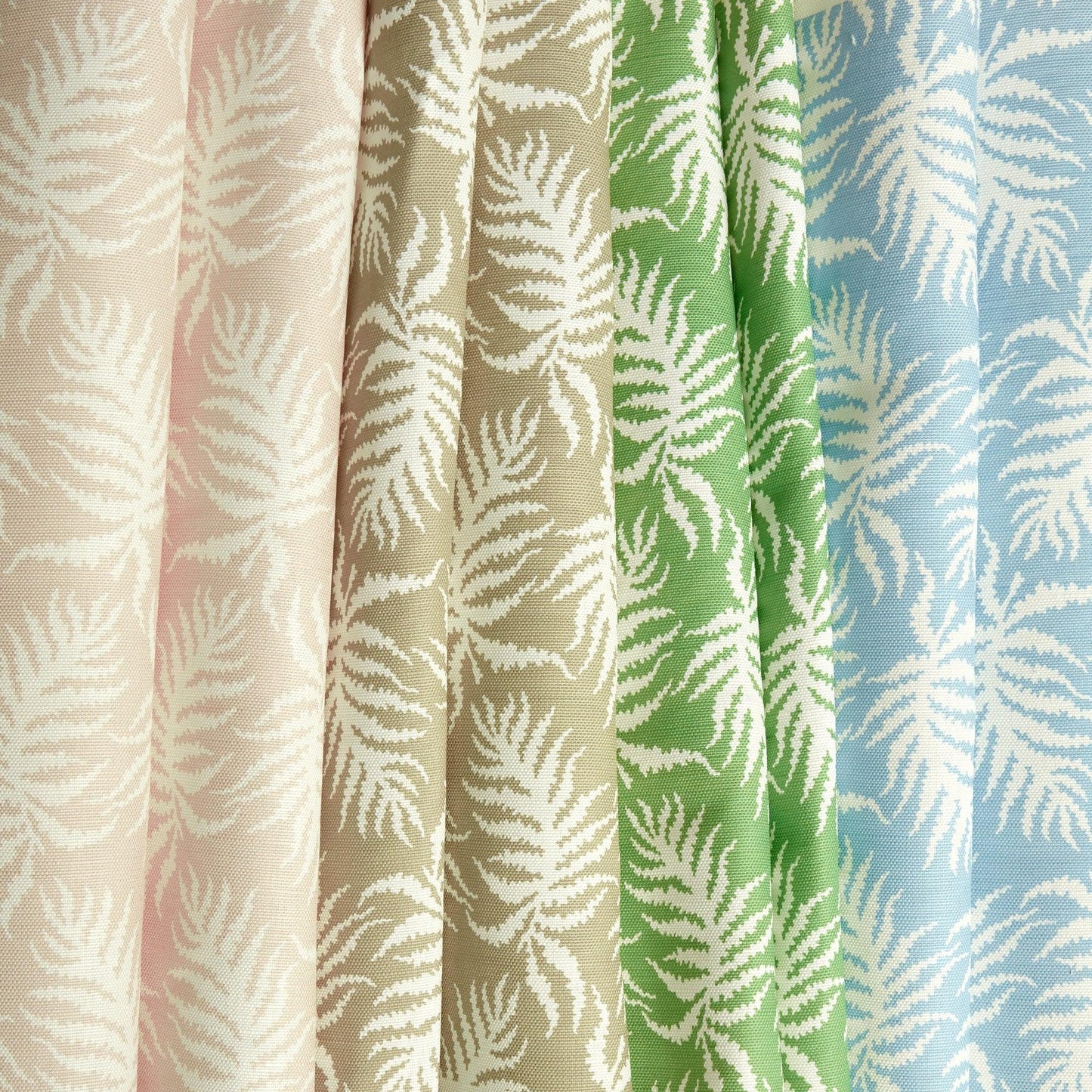 Green Trailing Ferns Fabric