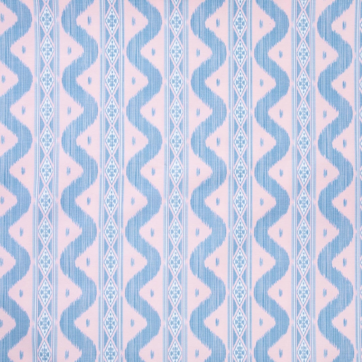 Pink & Blue Ikat Tablecloth