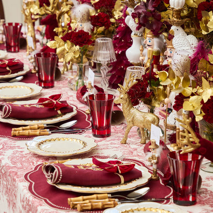 Red Positano Glasses (Set of 4)