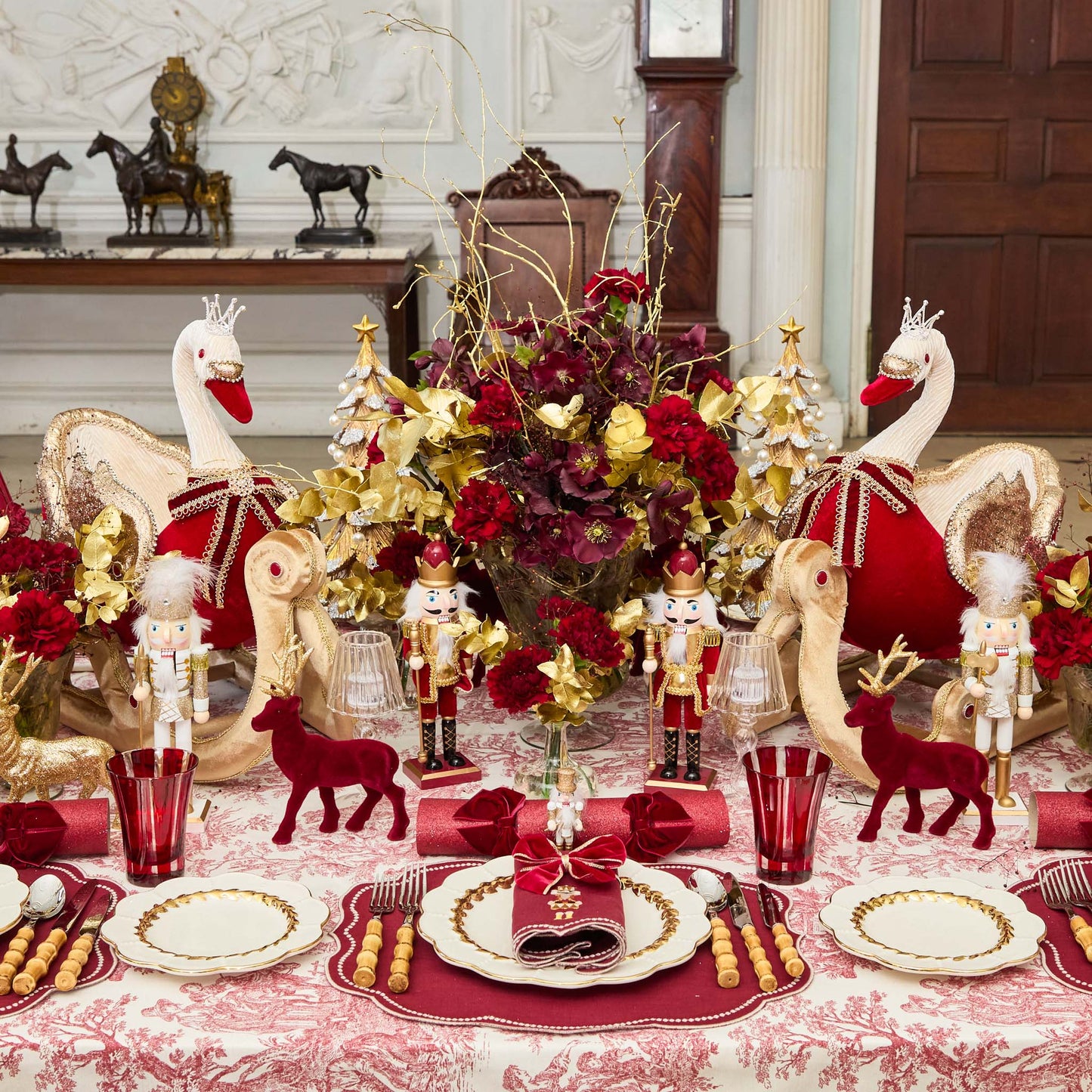 Red Positano Glasses (Set of 4)