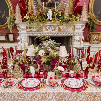 Josephine Burgundy Dinner & Starter Plates (set of 8)