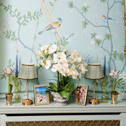 Olive Lotus Lampshade (22cm)