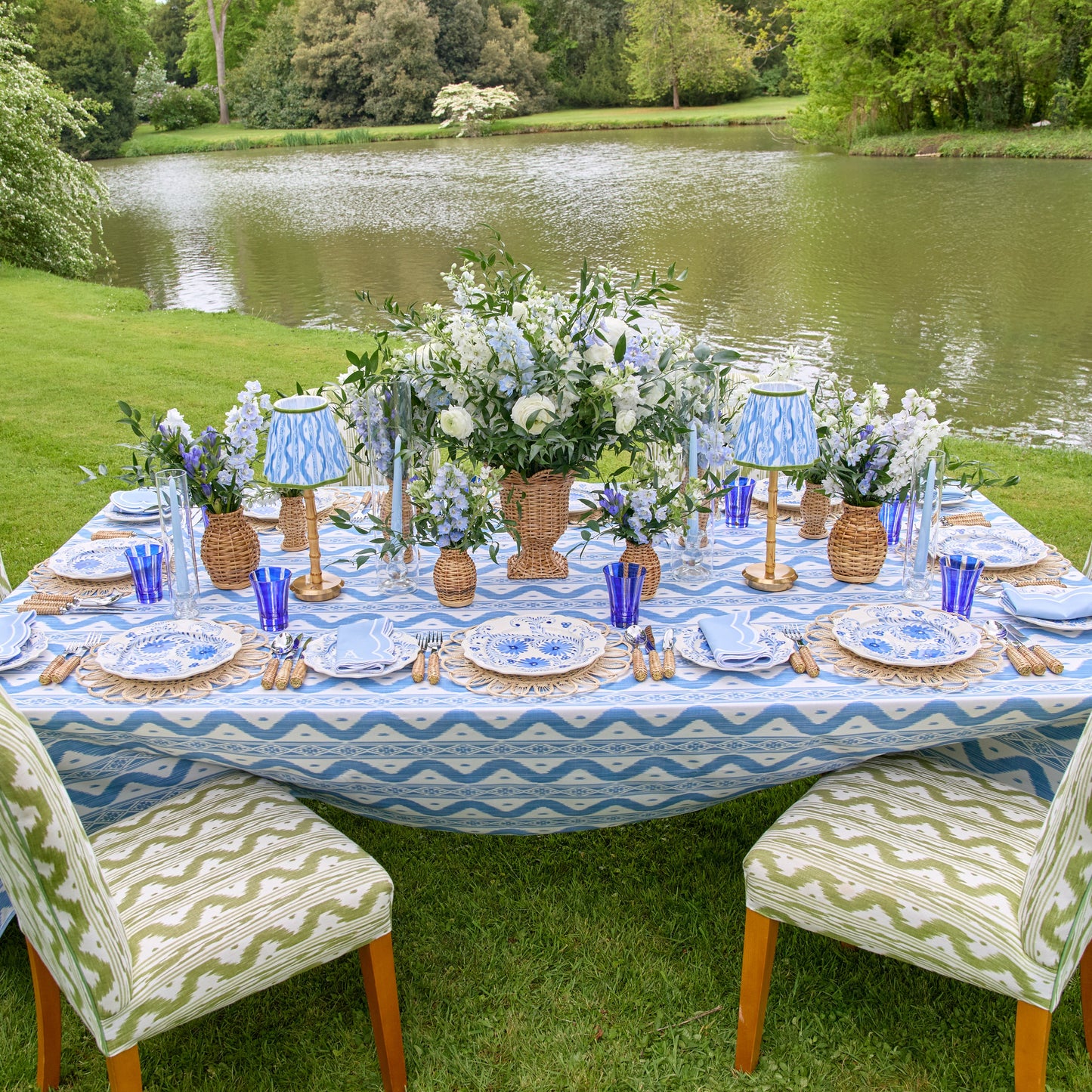Blue Flowers Starter Plate