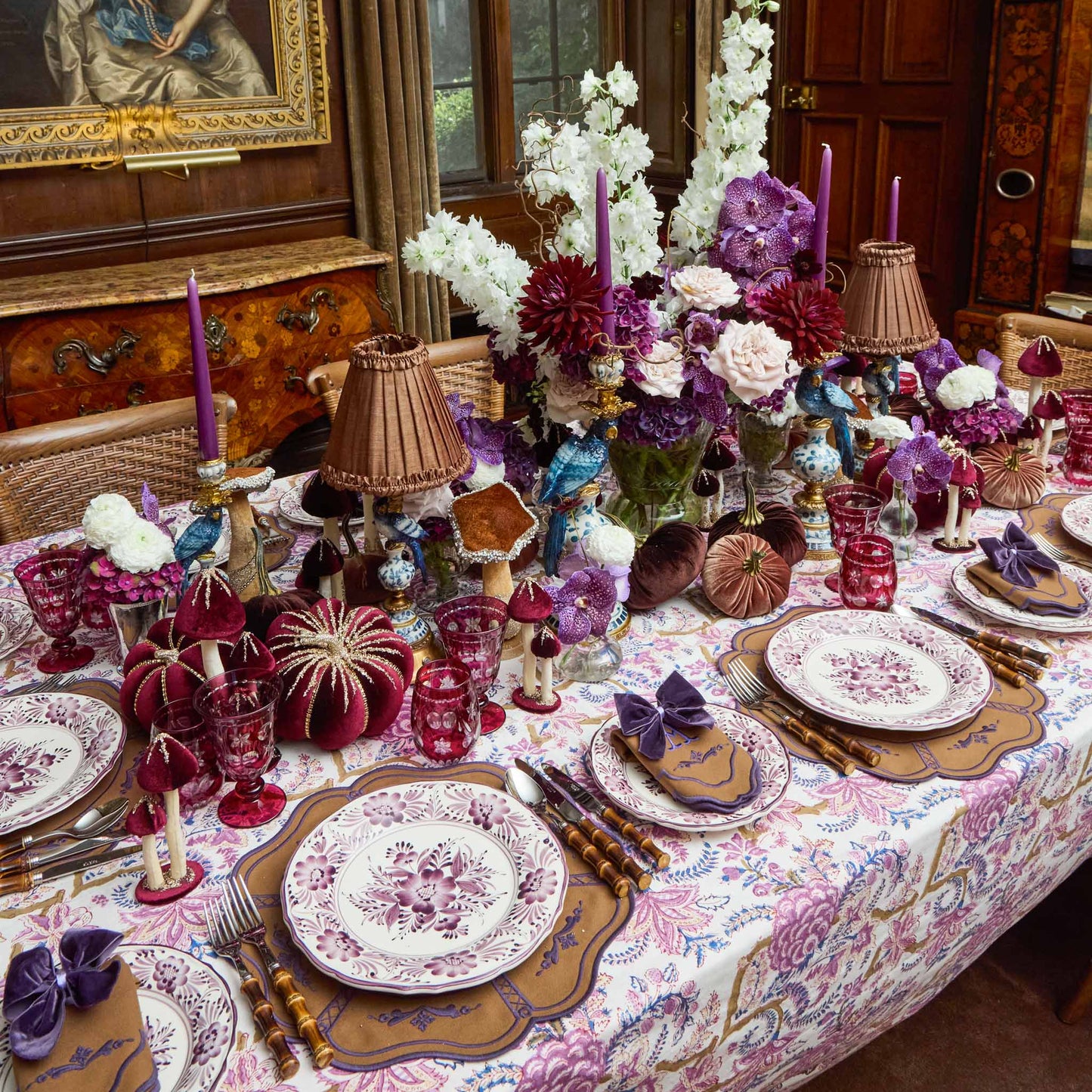 Purple Pandora Dinner Plate