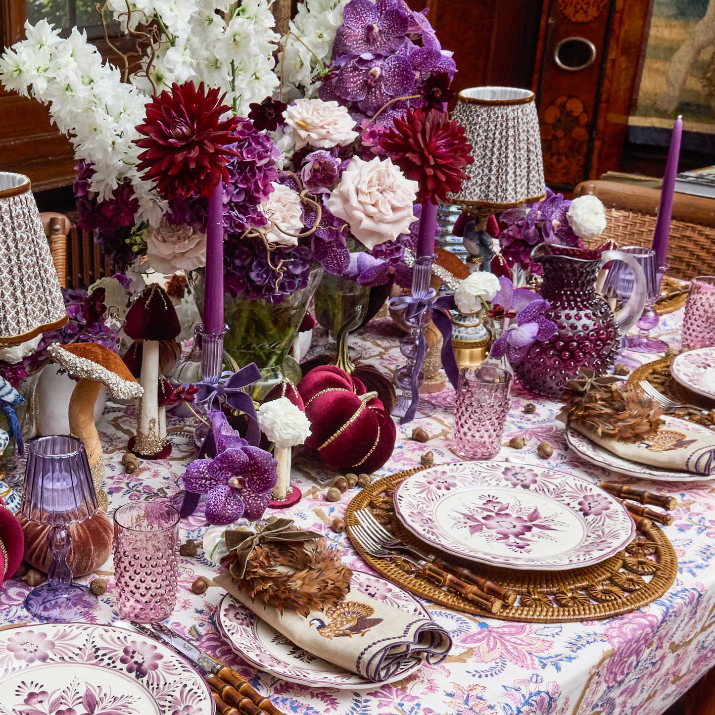 Purple Hobnail Jug