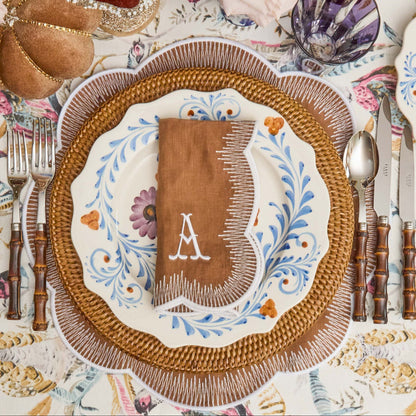 Caramel Alathea Linen Napkins (Set of 4)