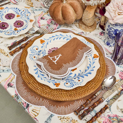 Caramel Alathea Linen Napkins (Set of 4)