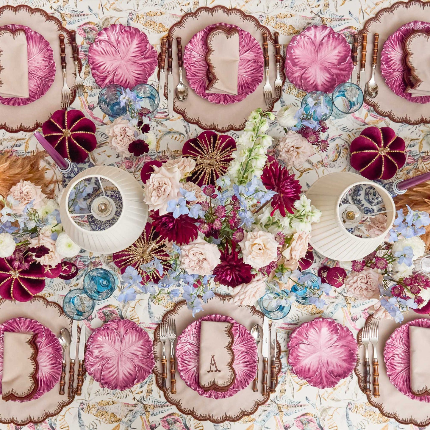 Taupe & Chocolate Isabella Placemats (Set of 4)