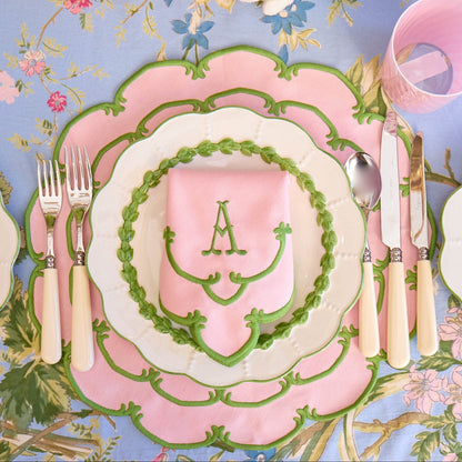 Pink & Green Amanda Placemats & Napkins (Set of 4)