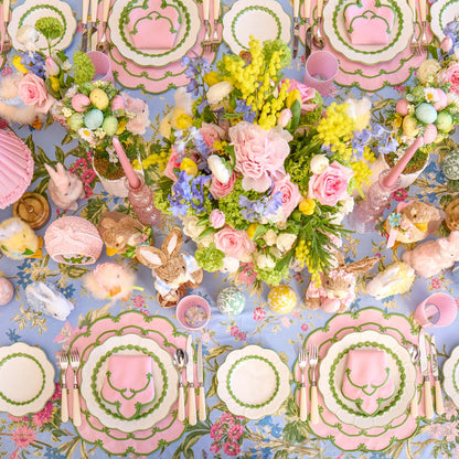 Pink & Green Amanda Placemats & Napkins (Set of 4)