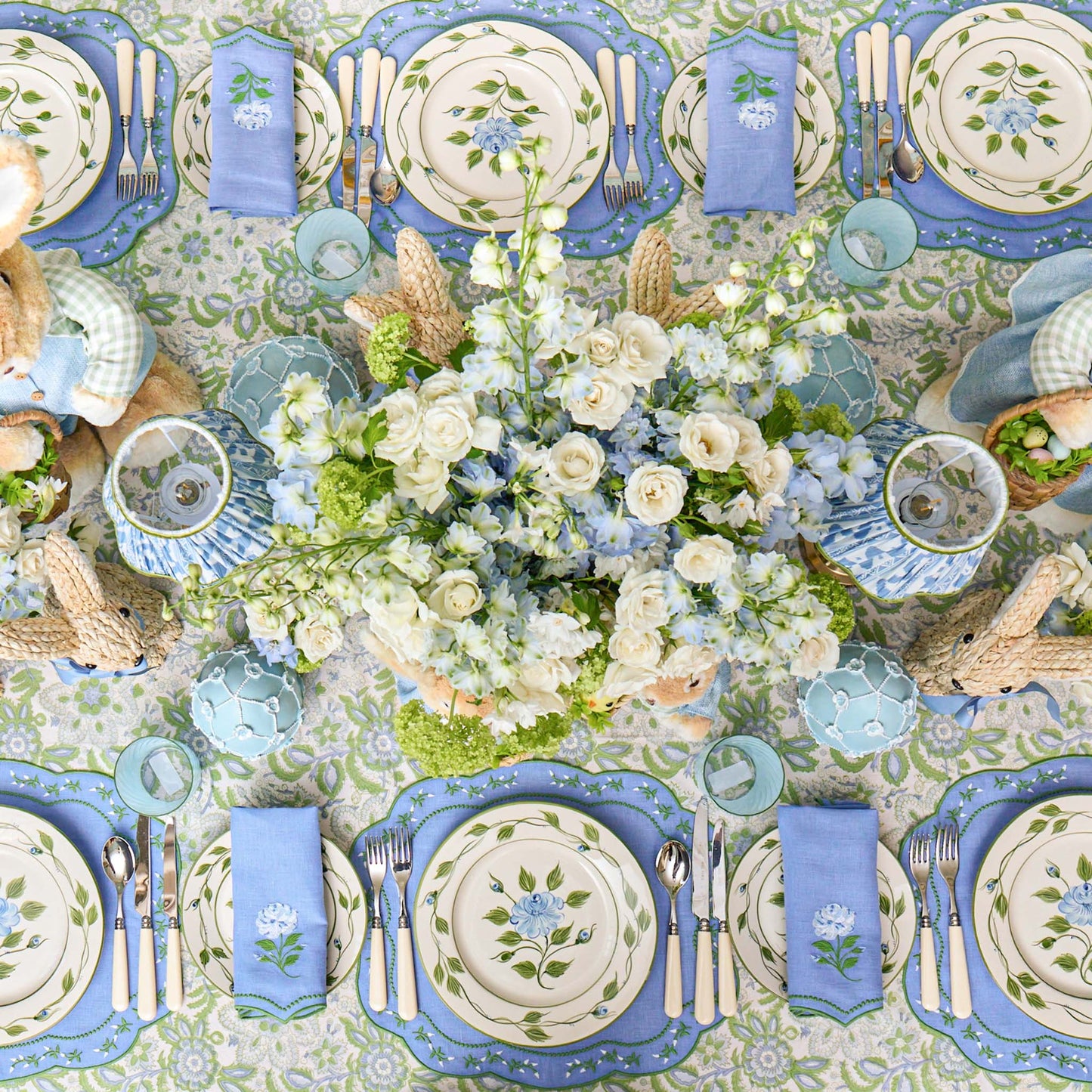 Bluebell Rose Eloise Linen Placemats (Set of 4)