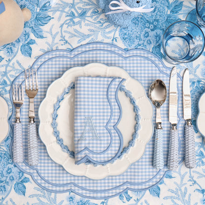 Blue Rattan Cutlery (5 Piece)