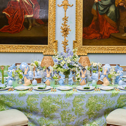 Ottilie Blue Toile Tablecloth