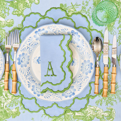 Blue & Green Lily Placemats (Set of 4)