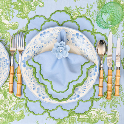 Blue & Green Lily Placemats (Set of 4)