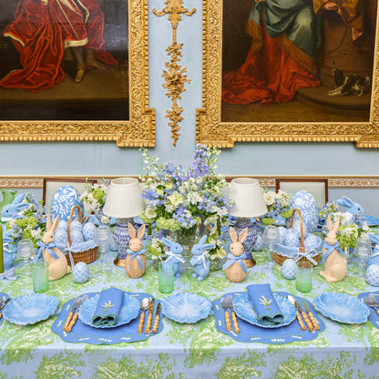 Ottilie Blue Toile Tablecloth