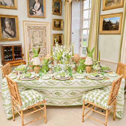 Green Lily of the Valley Eloise Linen Placemats & Napkins (Set of 4)