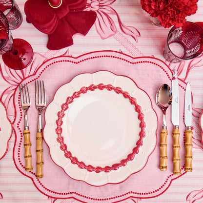 Red Laurel Dinner Plate