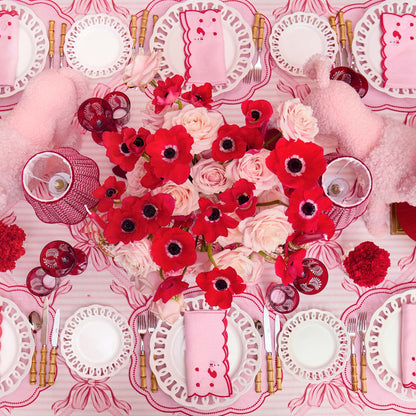 White Lace Dinner & Starter Plates (Set of 8)