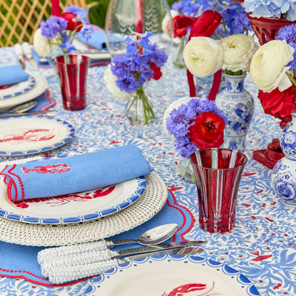 Red Positano Glasses (Set of 4)
