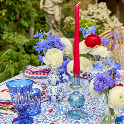 Azure Camille Candle Holders (Pair)