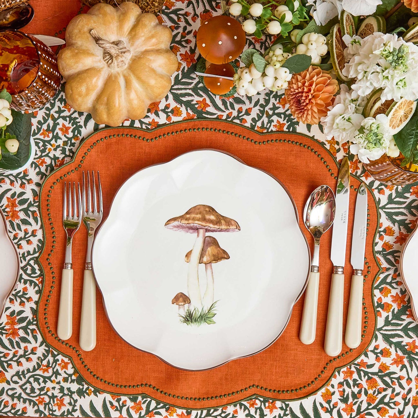 Scalloped Mushroom Dinner Plate