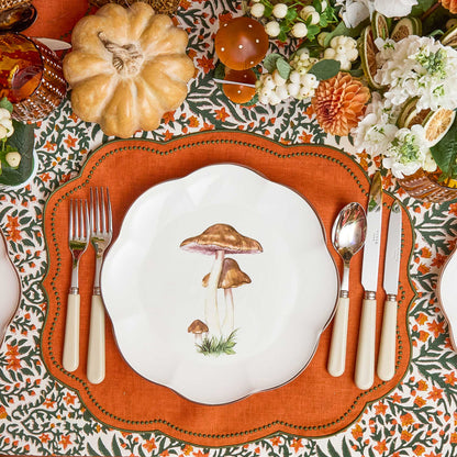 Scalloped Mushroom Dinner Plate