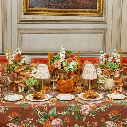 Taupe & Mustard Lily Placemats (Set of 4)