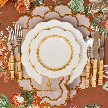 Putty Laurel Starter Plate