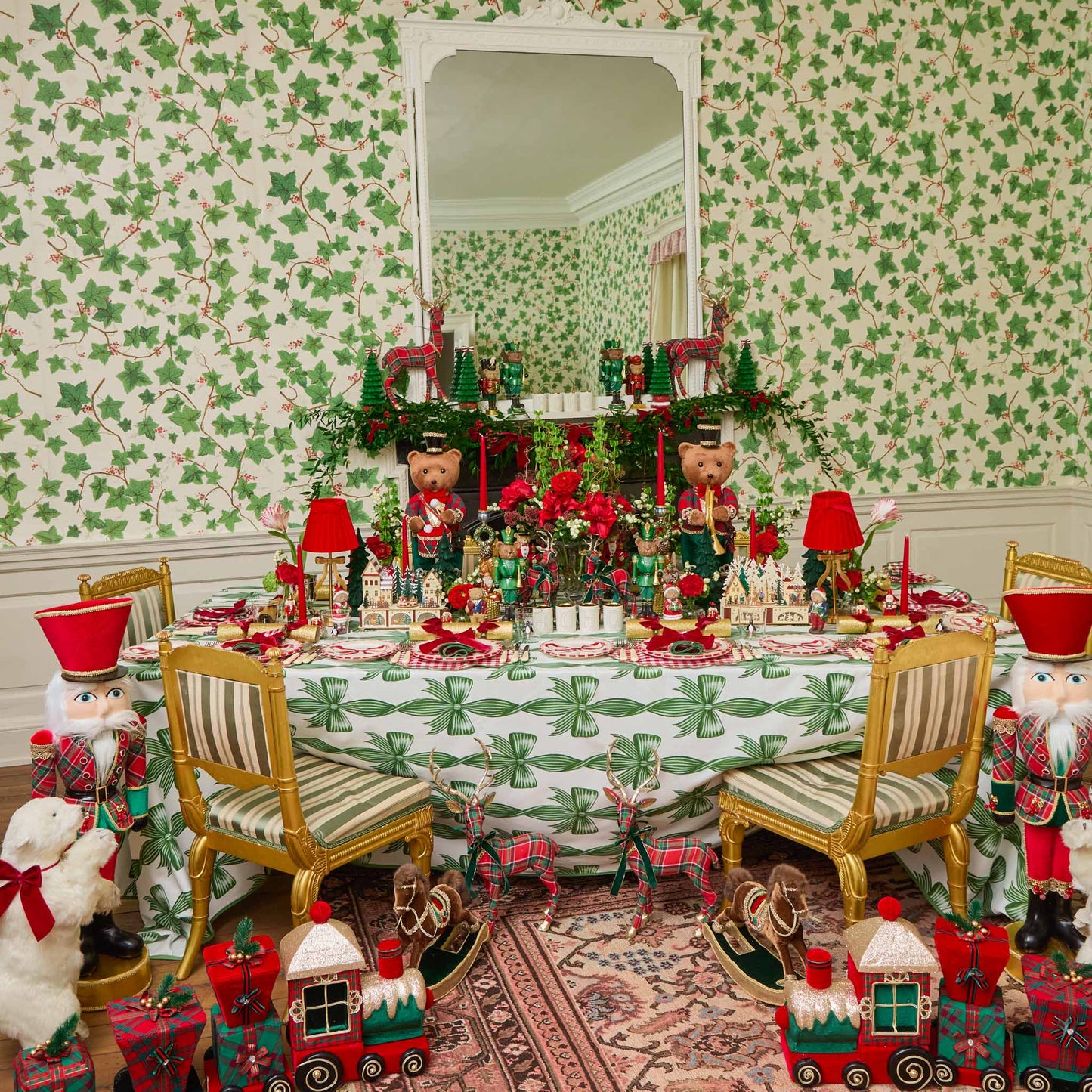 Green & Red Candycane Placemats (Set of 4)