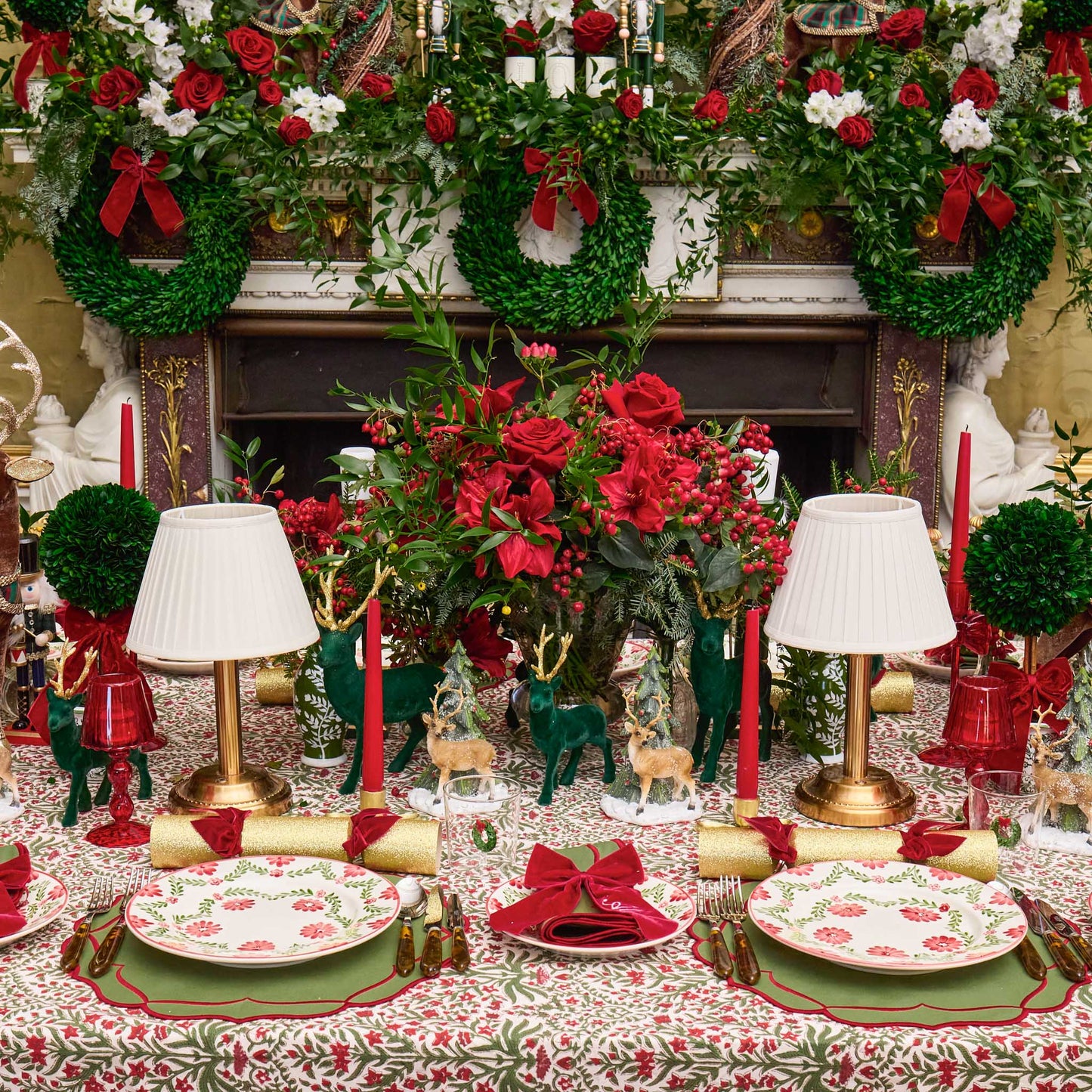 Christmas Wreath Glasses (Set of 4)